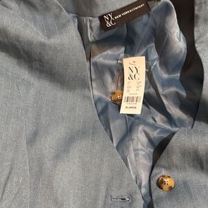 New York & Company Denim Blue Trousers